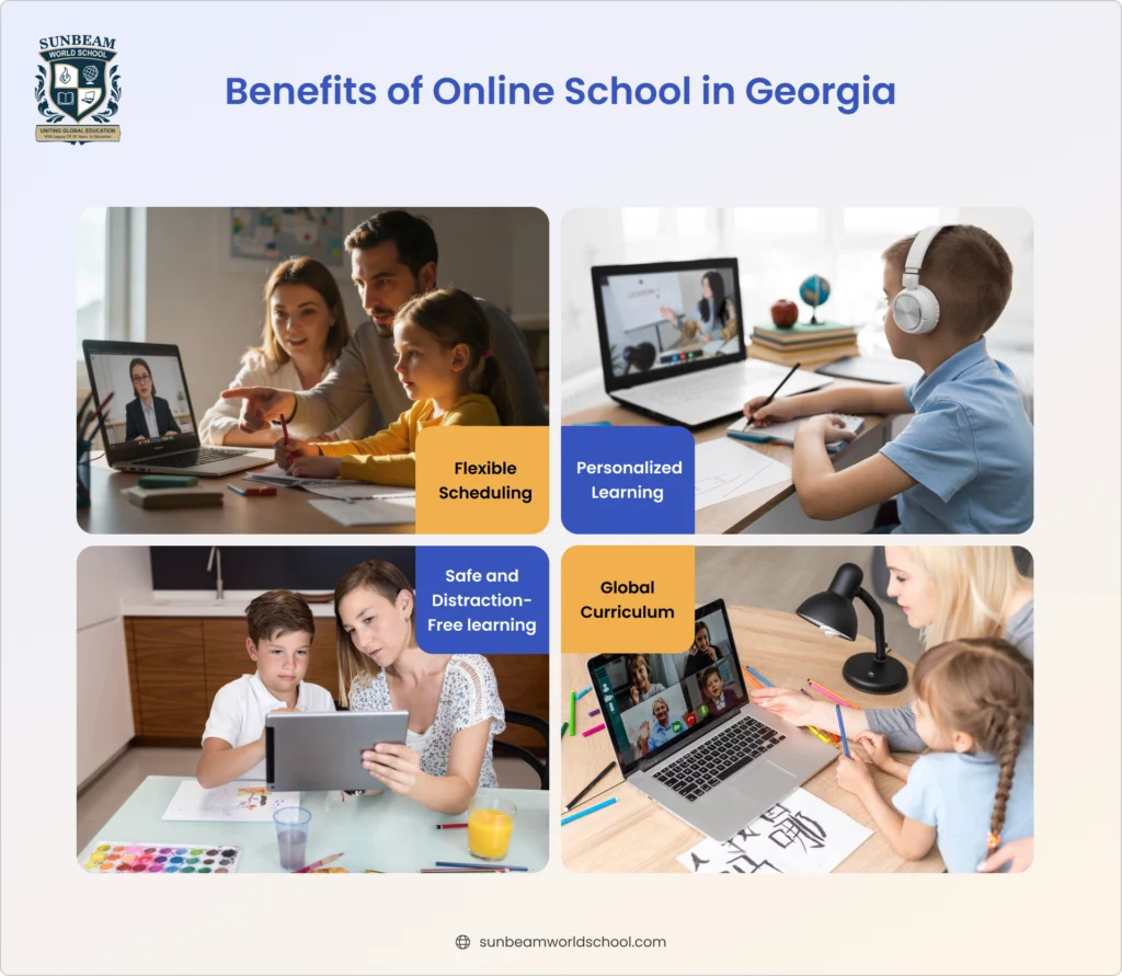 Online schooling benefits for students and families in Georgia