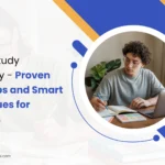 Student using effective study habits to improve focus and learning.