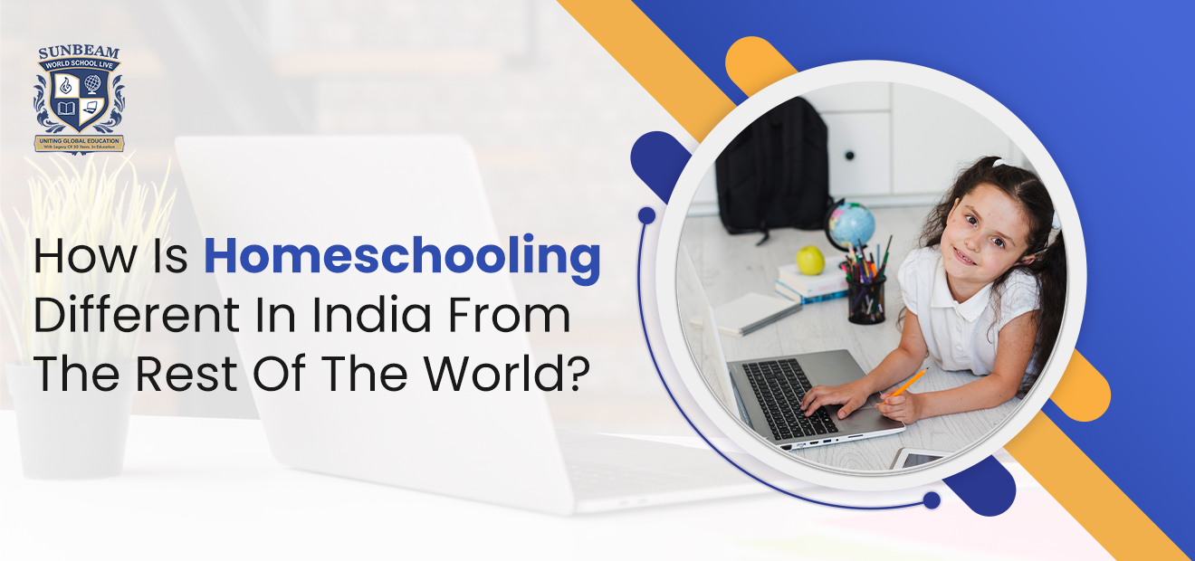 How Is Homeschooling Different In India From The Rest Of The World? The pandemic hurt the entire situation and concept of education. Although homeschooling was still in its infancy, there was a parenting trend that was growing earlier. However, there has been a light shining on education in recent years as the world has advanced digitally in practically every sphere of labour. With schools shifting to the screen during the pandemic, homeschooling gained traction despite opposition from the wider community. This shift made learning via a screen more acceptable, particularly in India where there is still reluctance to embrace homeschooling. However, the idea of homeschooling in India is different from that of the rest of the globe since people there are already adapted to the local way of life. Understanding the Current Homeschooling Scenario In India The struggle, which began in the 1970s and was an attempt to provide a new perspective on homeschooling in India, did not end in victory over night. The fact that the government is leading the charge for every child's "Right to Education" and doing everything in its power to ensure that it occurs is the biggest accomplishment for Indian parents in the context of homeschooling. Considering that, homeschooling and online learning are not considered violations of any RTE 2009 parts or provisions by the Indian legal system. As a result of this action, several states have joined in to approve and recognize the idea of homeschooling from top-notch institutions such as Sunbeam World School. The Scene Of Homeschooling Internationally In contrast to India, homeschooling is now generally recognized around the world, with many nations not distinguishing it from traditional teaching methods. A recent poll estimates that over 300 million kids are homeschooled globally. According to data from the Home School Legal Defense Association, the idea has been particularly well-received in US education, where there are an estimated 1.8 million home-schooled pupils. The Difference In Objectives Of Homeschooling In the US and other developed nations, homeschooling is considered a safety measure to shield children from mass shootings; yet, in India, the idea of homeschooling is still relatively new. Homeschooling, or studying outside of schools, from well known schools such as Sunbeam World School that involves instructing kids according to their interests rather than a predetermined curriculum, is also known as "unschooling" in India. And the reason Indian parents choose this kind of instruction is because they feel that the traditional school system does not adequately prepare their children for life, so they would rather educate them at home. From the Expense Point of View In terms of costs, homeschooling from Sunbeam World School is often less expensive than traditional learning. Many other payment options are frequently available, allowing you to pay in full or by instalments . This facilitates improved financial management. It is equally possible that many of you qualify for offers and discounts at Sunbeam World School, so the cost is not excessive. The commute cost and frequently free course materials can also be reduced. There may be a smaller financial outlay but the potential for greater outcomes than with alternative possibilities. Final Thoughts The Indian education system is developing quickly to meet the changing demands and needs of parents and students. In Top-notch schools such as Sunbeam World School through he introduction of digital classrooms, media-focused content has taken the place of books, smart screens have replaced chalkboards, and high-quality education is now more accessible and affordable than ever. The pandemic has expedited the growing acceptance of homeschooling, online learning, hybrid learning, and experiential learning during the past few years. Homeschooling from Sunbeam World School is gaining popularity as a teaching method all across the world, and India is no exception. Due to the educational vacuum caused by the closure of multiple schools during the epidemic and the confinement of kids to their homes, homeschooling has become a crucial strategy. This kind of instruction promoted the holistic development of the child by enabling parents to direct their kids' education and change the curriculum to suit their interests. In traditional education, children were forced to follow a "one size fits all" curriculum; but, at Sunbeam World School, the curriculum can be tailored to the interests of the kids, giving them the chance to study various subjects and develop specialised skills.