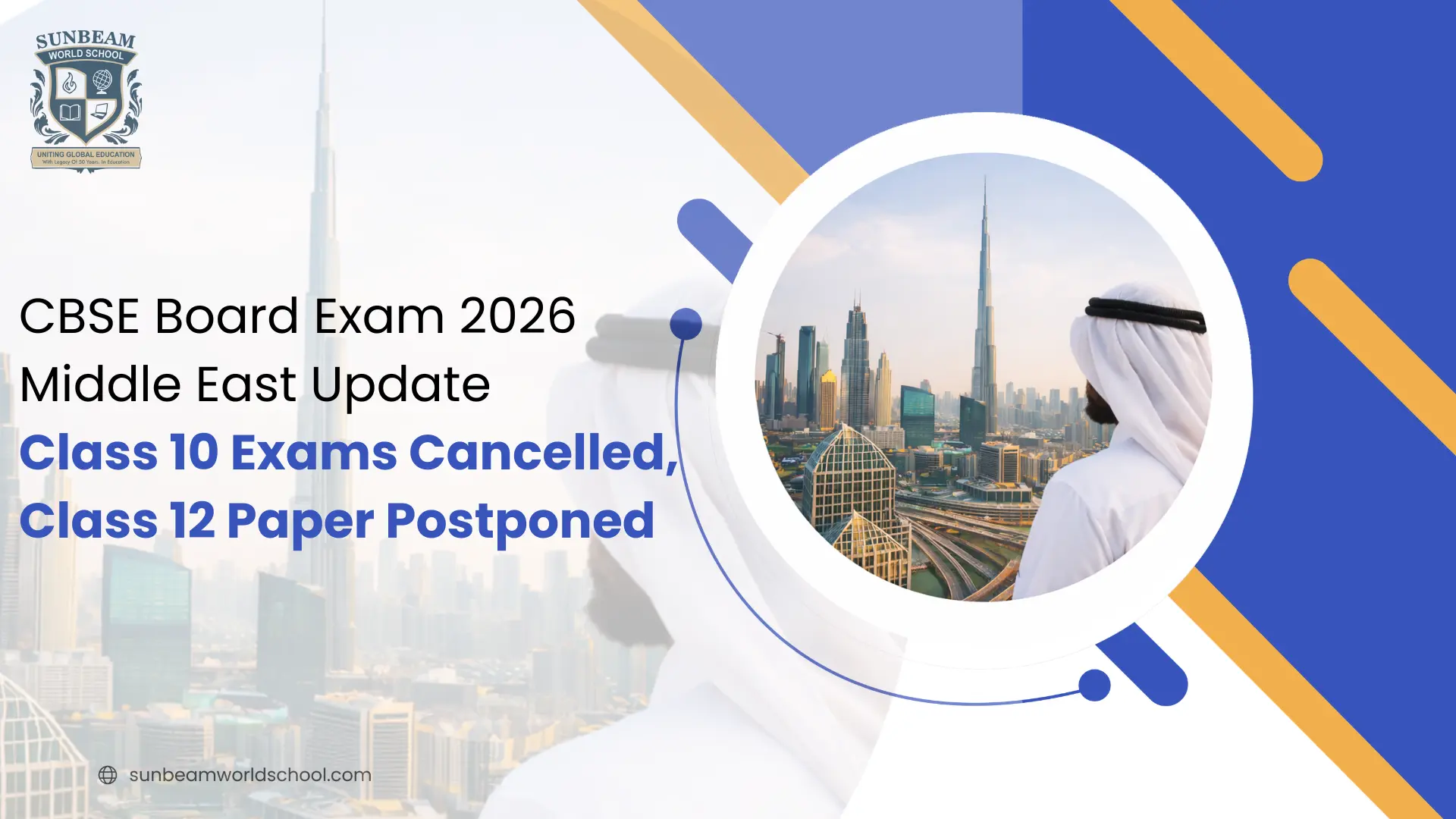 CBSE Board Exam 2026 Middle East Update – Class 10 Exams Cancelled, Class 12 Paper Postponed