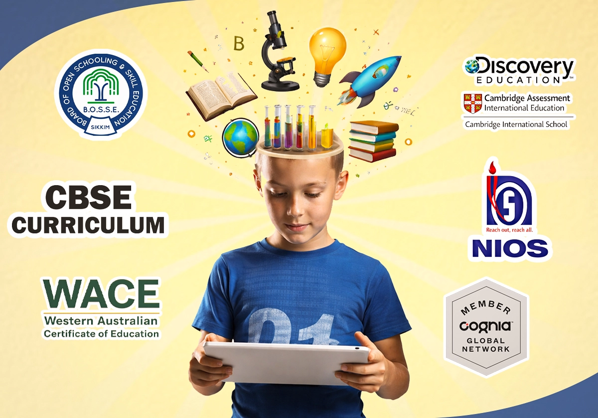 Student receiving international accreditation award — Sunbeam World School global recognition