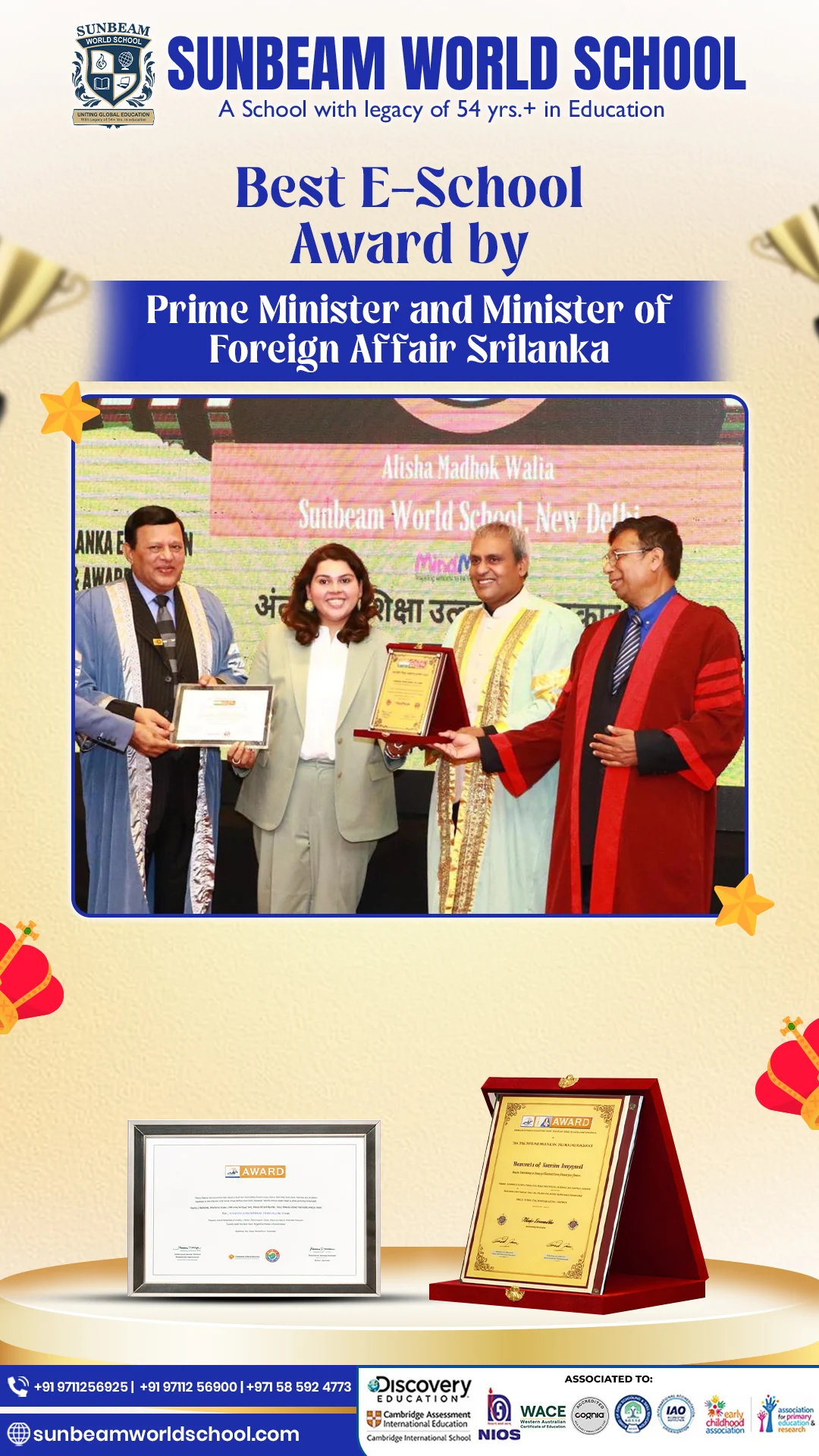 Indo-Lanka Educational Summit Best E-School 2023