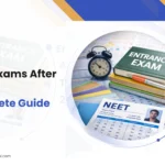 Entrance exams after 12th India 2026 guide with books, NEET admit card, and study materials for students