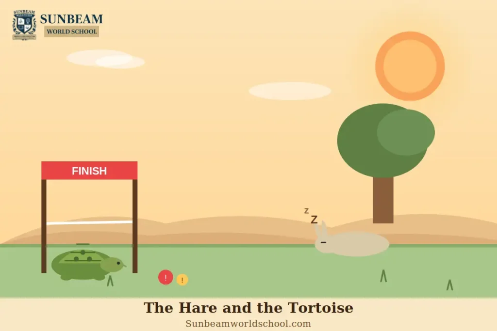 The Hare and the Tortoise Story for Kids – Slow and Steady Wins the Race