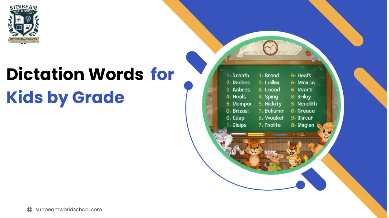 Dictation Words in English: 100+ Words for Class 1 to 10
