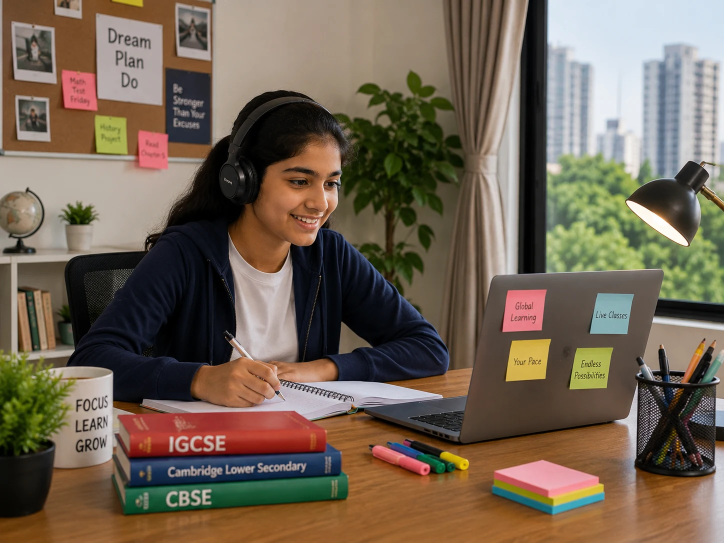 Student accessing an affordable international curriculum through homeschooling in Bangalore