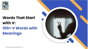 Words That Start with V: 100+ V Words with Meanings